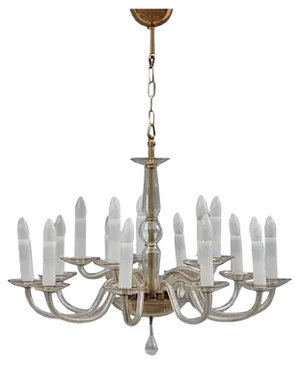 Italian Murano Glass Chandelier, 1950s