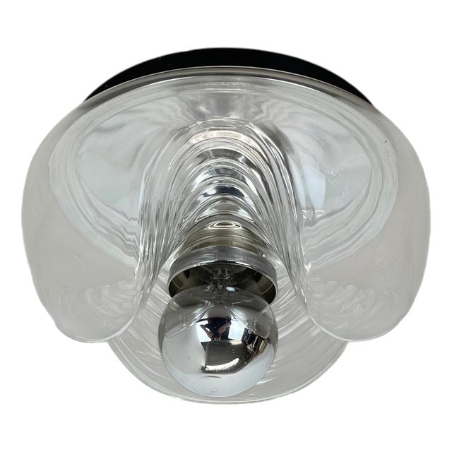 Wave Wall Light from Peill & Putzler, Germany, 1970s For Sale