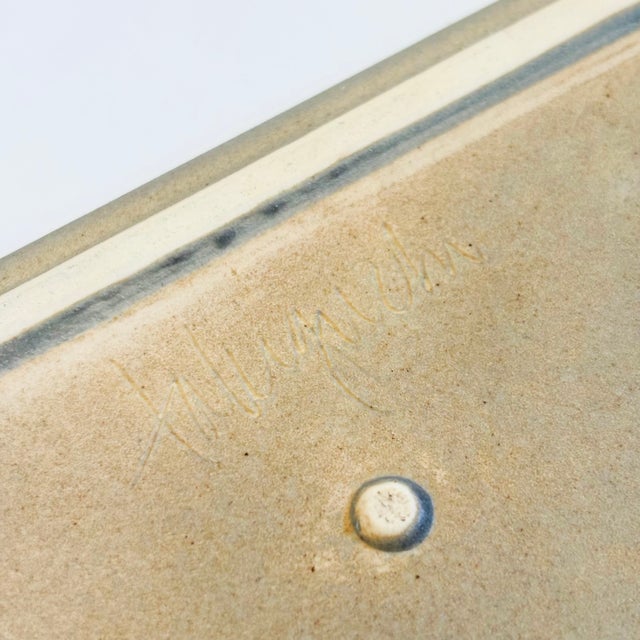 Kazuo Takiguchi Pottery Square Plate For Sale - Image 10 of 10