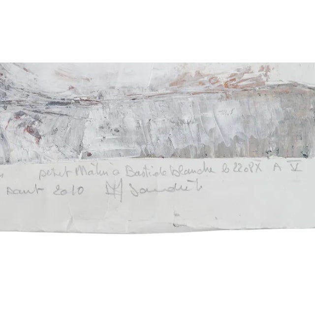 Paper Sandrik Scarella 2010 French Figural Nude Mixed Media on Paper in Gray Tones For Sale - Image 7 of 7