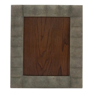 Picture Frame 8x10” in Quilted Grey Shagreen by R&y Augousti For Sale
