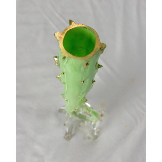 Glass French Soliflor Glass Vase, 1960s For Sale - Image 7 of 8