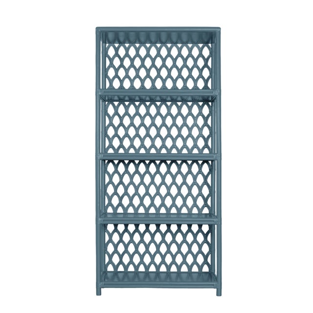 Revitalize your space with the sustainable elegance of the Casablanca Etagere. Constructed from a combination of rattan...