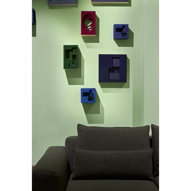 Not Yet Made - Made To Order Tall Circle Cube Series 12 Wall Sculpture in Birch Plywood by A Hint of Neon For Sale - Image 5 of 6