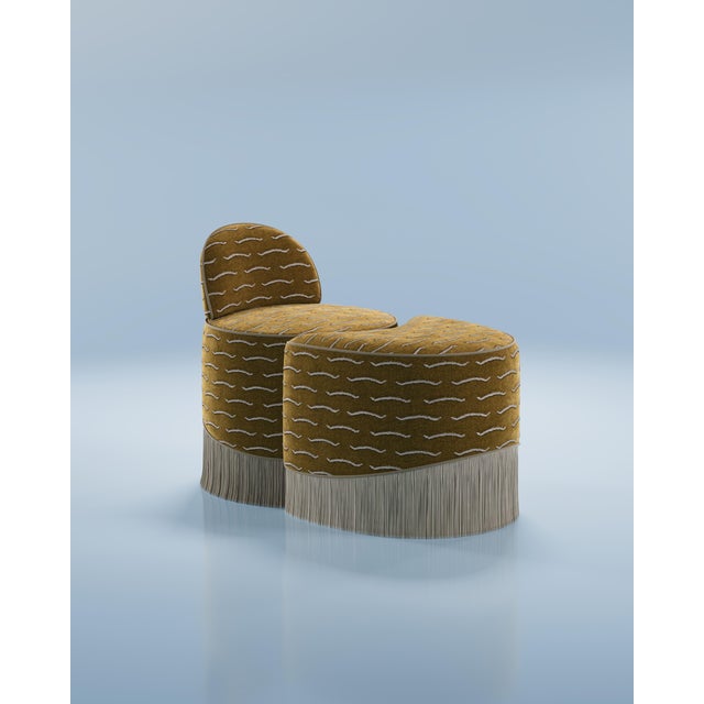 Set of Lila Stool and Ottoman by Ottiu For Sale - Image 9 of 15