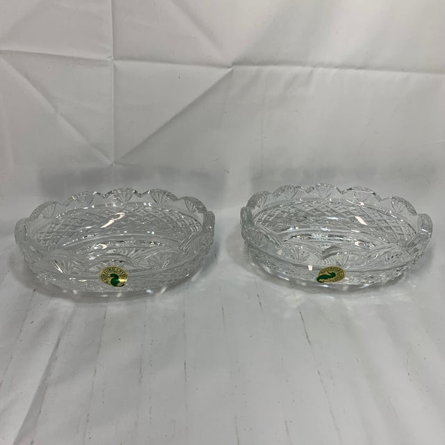 Waterford Crystal Miniature Oval Centerpiece Bowl - Pair For Sale In Chicago - Image 6 of 6