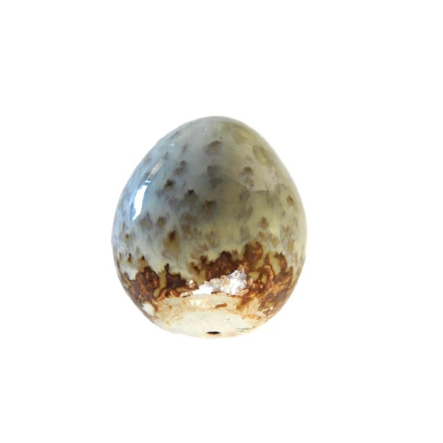 Late 20th Century Artisan Studio Made Pottery Easter Eggs - Set of 8 For Sale - Image 5 of 12