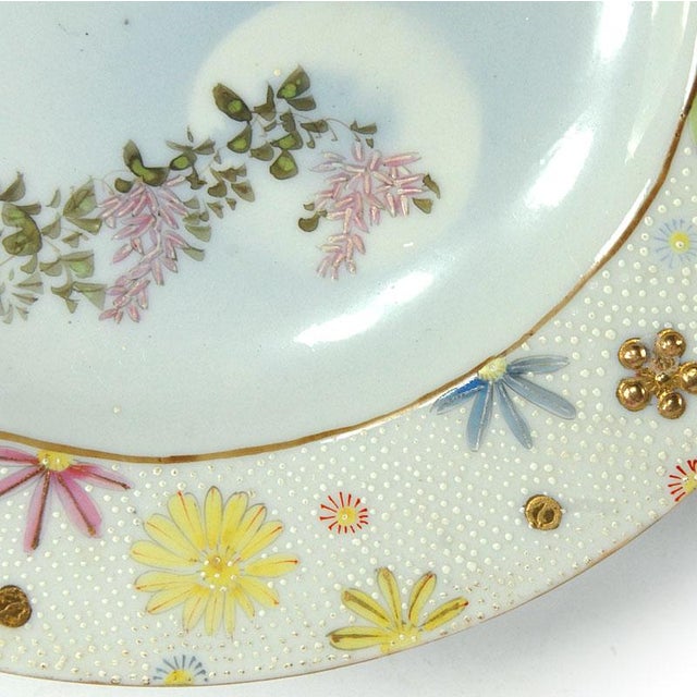 1940s 20th Century Porcelain Kutani Plate, Japan For Sale - Image 5 of 12