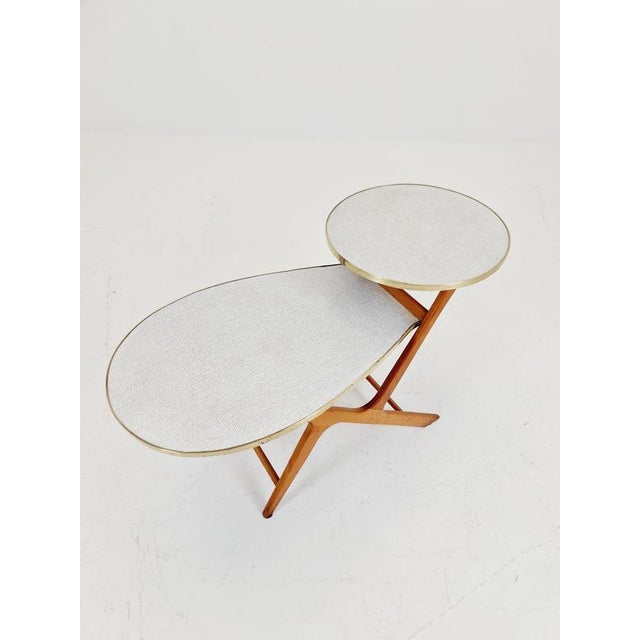 Contemporary Large Mid-Century Minimalist German Plant Stand from Opal, 1950s For Sale - Image 3 of 17