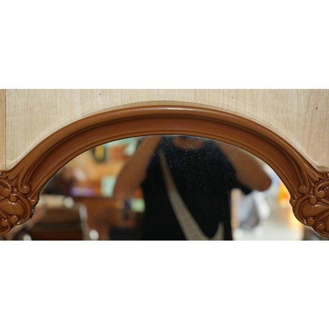 Vintage Dressing Table Mirror with Thick Frame For Sale - Image 4 of 18