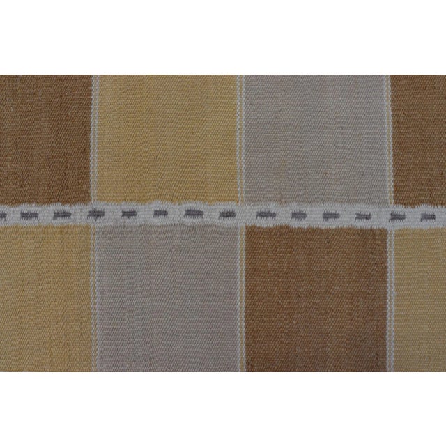 Contemporary Scandinavian Flat Weave Rug in Modern Swedish Design Yellow 2'11 X 5'1 For Sale In Atlanta - Image 6 of 9