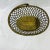 Mid Century Handcrafted Woven Brass Basket For Sale - Image 4 of 7