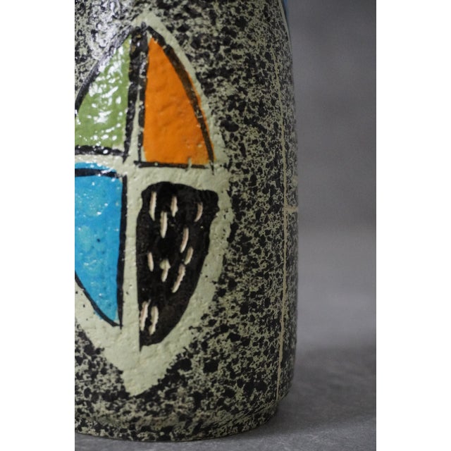 Mid-Century Abstract Geometric Model 504-25 Vase from West German Ceramic, 1950s For Sale - Image 4 of 10