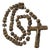 Large Wall Bead Rosary Cross, 1970s For Sale