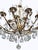 An elegant and dramatic chandelier in the authentic King Umberto of Savoy style, crafted from finely crafted bronze and...