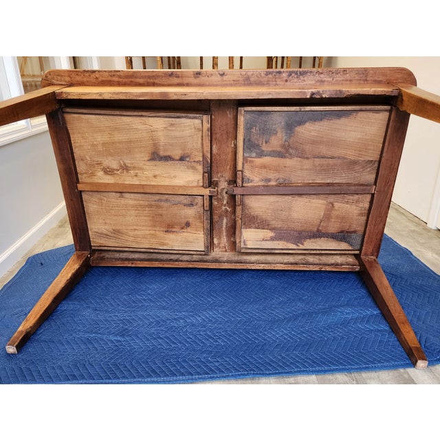 Mid 19th Century Antique French Country Farmhouse Baker's Table For Sale - Image 10 of 12