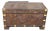 20th Century Chinese Carved Camphorwood Coffer With Brass Accents For Sale