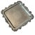 Metal Mid-Century Poole Silver-Plated Footed Serving Tray, Circa 1950, 12” Square For Sale - Image 7 of 14