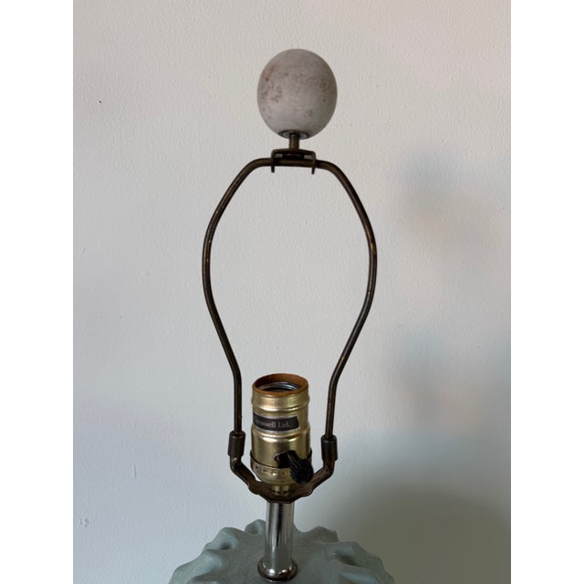 1980s Vintage Alsy Barrel Cactus Plaster Table Lamp For Sale - Image 10 of 12