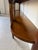 Large- French Art Deco Empire Style Mahogany & Green Marble Top Two-Tier Demilune Console Table For Sale In Miami - Image 6 of 17