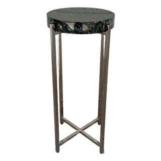 Currey & Co Rina Teal Drinks Table For Sale