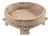 Vintage Indian Carved and Bleached Teakwood Grinder or Chakki Table For Sale