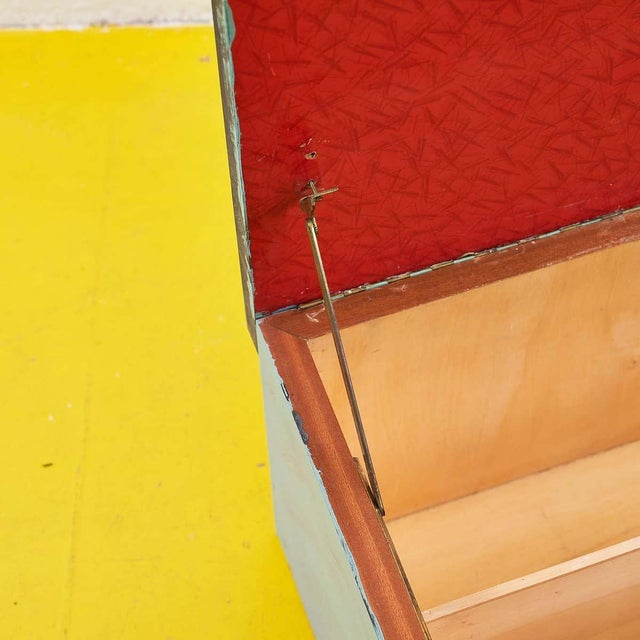 Vintage Storage Box in Wood For Sale - Image 3 of 6
