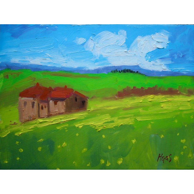 Modern Tuscany Landscape Oil Painting For Sale