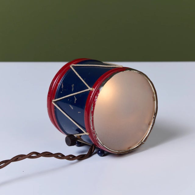1930s 1930s Petite Drum Lamp by Lurelle Guild for Chase Brass & Copper Co. For Sale - Image 5 of 11