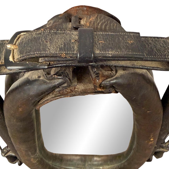 Early 20th Century English Draft Horse Collar Framed Mirror For Sale - Image 9 of 11