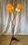 Three-arm wrought iron floor lamp by the French craftsman and manufacturer François Liguori. This artist, working from his...