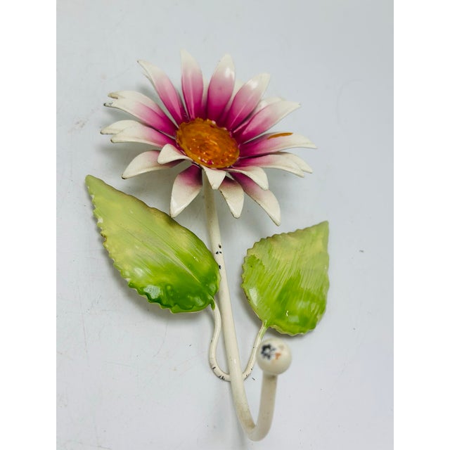 Vintage Tole Wall Hooks, a Pair For Sale - Image 4 of 7