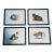 1970s Set of 4 Watercolor Cat Portraits Framed For Sale
