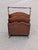 Brown Vintage Mahogany Canterbury Magazine Rack Featuring a Scalloped Wood Design For Sale - Image 8 of 9