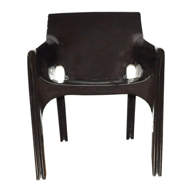 1970s Brown Gaudi Chair by Vico Magistretti for Artemide, 1970s For Sale - Image 5 of 5