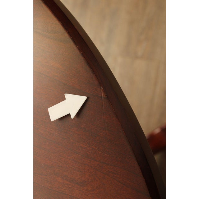 Late 20th Century Hunt Country Furniture Round Top Cherry Dining Table For Sale - Image 17 of 18