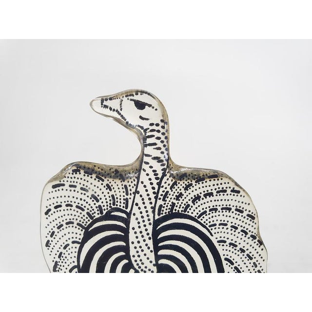 Ostrich Figurine in Acrylic by Abraham Palatnik, Brazil, 1970s For Sale - Image 4 of 5