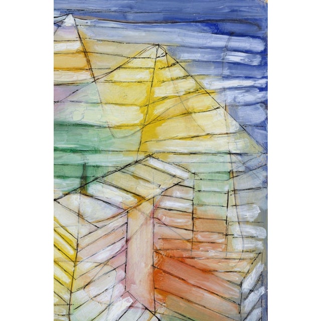 Paul Klee 1920 Theater Mountain Construction Modernist Multicolor Fine Art Print by Paul Klee — 8" X 12" For Sale - Image 4 of 8