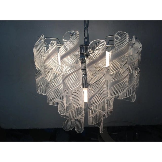 2020s Mazzega-Style Murano Glass Sputnik Chandelier For Sale - Image 5 of 9