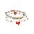 Silver Valentines Love Red Heart Bracelet Set For Sale - Image 8 of 8