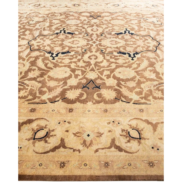 Solo Rugs Eclectic, One-of-a-Kind Hand-Knotted Area Rug - Brown, 9' 2" x 11' 10" For Sale - Image 4 of 8
