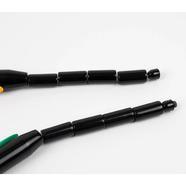 Isadora Paris Art Deco Revival Multicolor Galalith Choker Necklace For Sale - Image 11 of 11