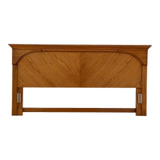Vintage Georgian Oak California King Headboard by Michael Howard – Made in Mexico, 1996 For Sale
