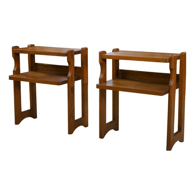 Bedside Tables by Guillerme and Chambron for Votre Maison, 1960s, Set of 2 For Sale