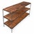 Rich farmhouse style salvaged mango wood and gunmetal iron shelf / console table. Each has slight variations in exact wood...