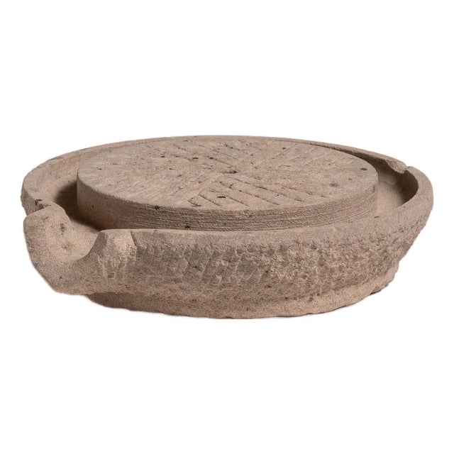 19th Century Tan Sandstone Pedestal For Sale