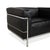 Animal Skin LC 3 Armchairs in Black Leather by Le Corbusier for Cassina, Set of 2 For Sale - Image 7 of 16