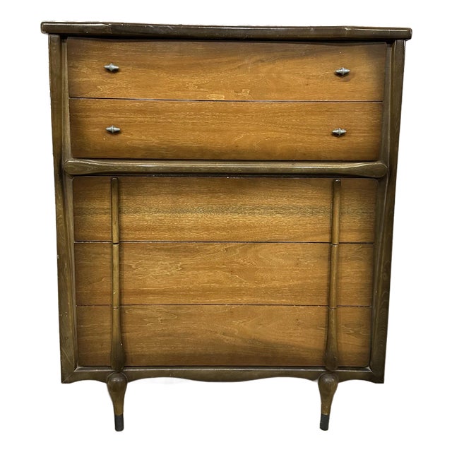 Mid-Century Modern Dresser Highboy by Tribond Furniture For Sale