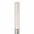 Clear polycarbonate cylinder with domed cap, raw aluminium tube, cast-iron base. E27 socket with a 2w dimmable led tube...