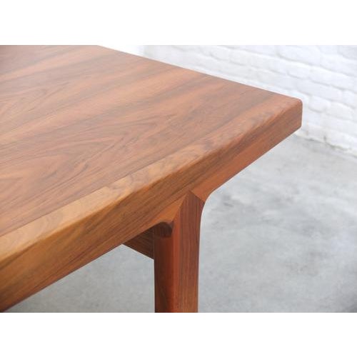 Wood Walnut Abstracta Dining Set by Jos De Mey for Van Den Berghe-Pauvers, 1960s, Set of 9 For Sale - Image 7 of 17